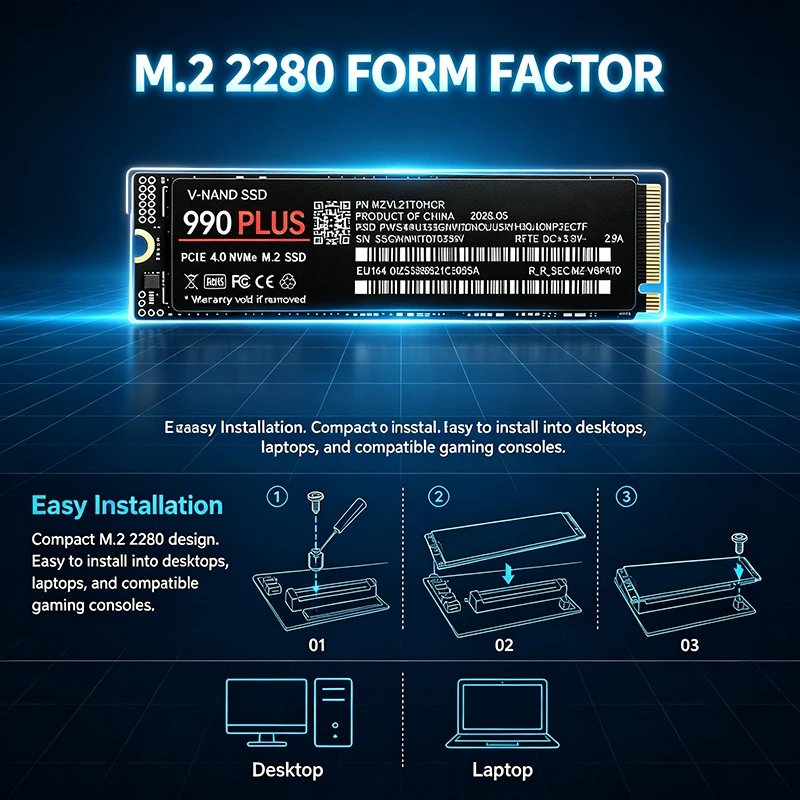 SSD M.2 NVMe PCIe 4.0 990 Plus - M.2 Nvme 4Tb Pcie 4.0 Ssd recensione e prezzo